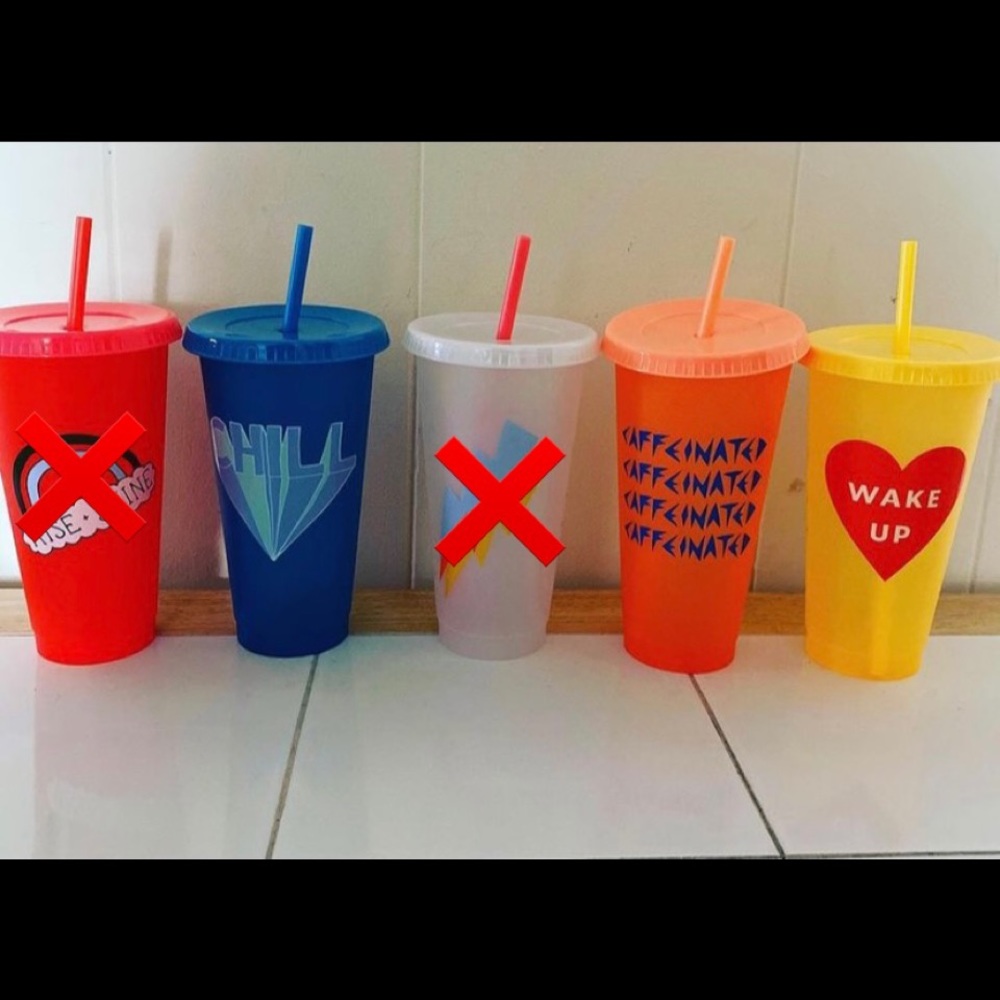Set of 3 Starbucks Cups